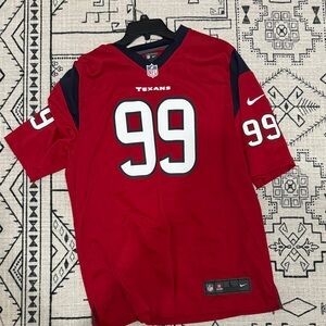 Nike Red Texans Jersey with Watt  99